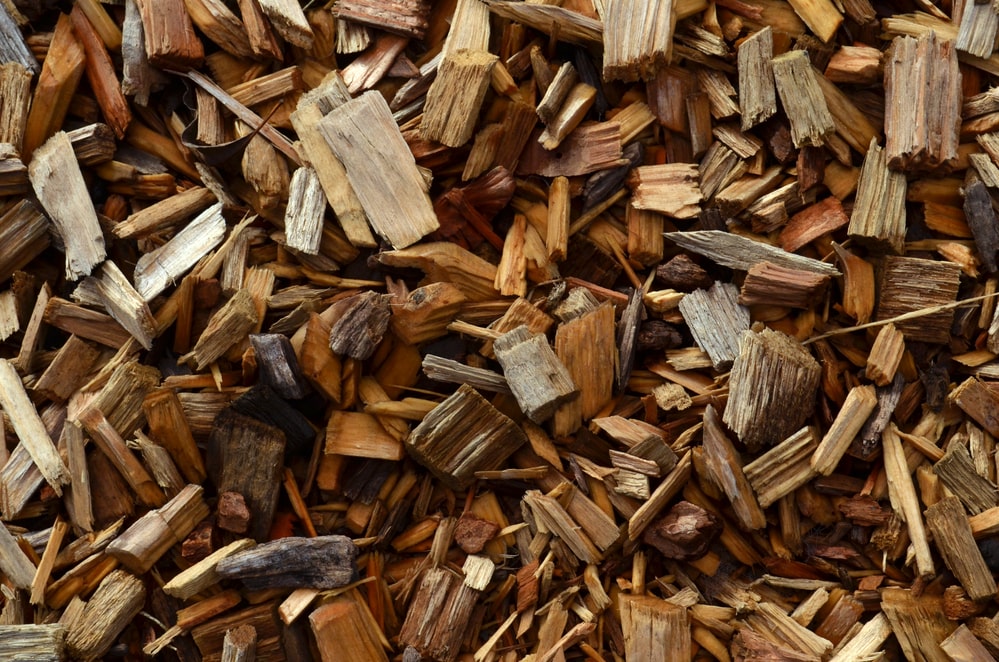 Wood chips detail